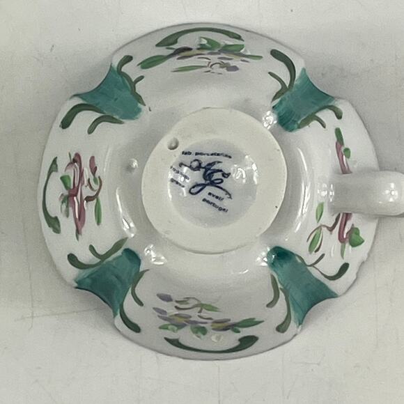 Armando Grave Portugal Demitasse Cup Saucer Hand Painted Floral AG Pintado à Mão - Picture 10 of 16